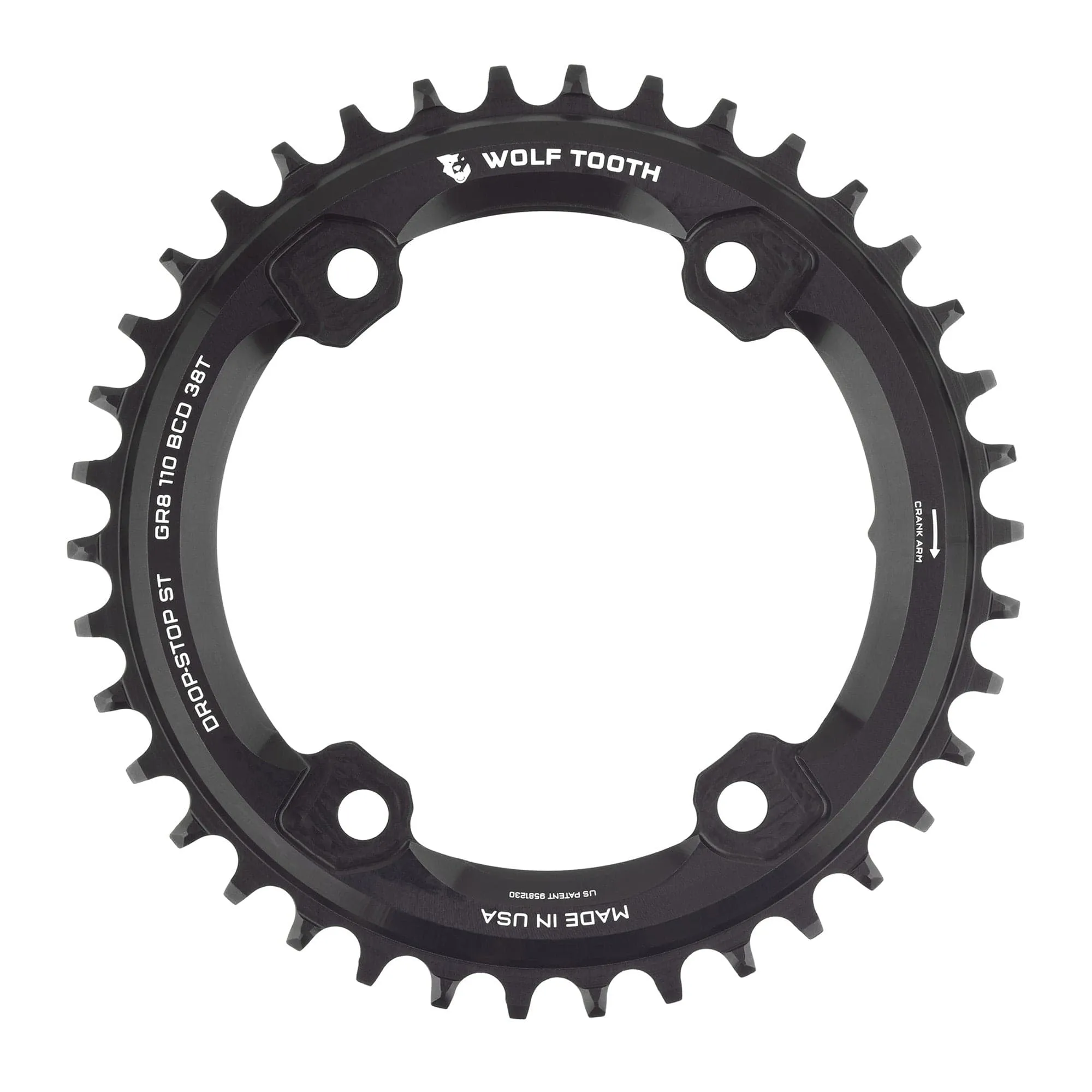 110 BCD Asymmetric 4-Bolt Chainrings for Shimano GRX Cranks