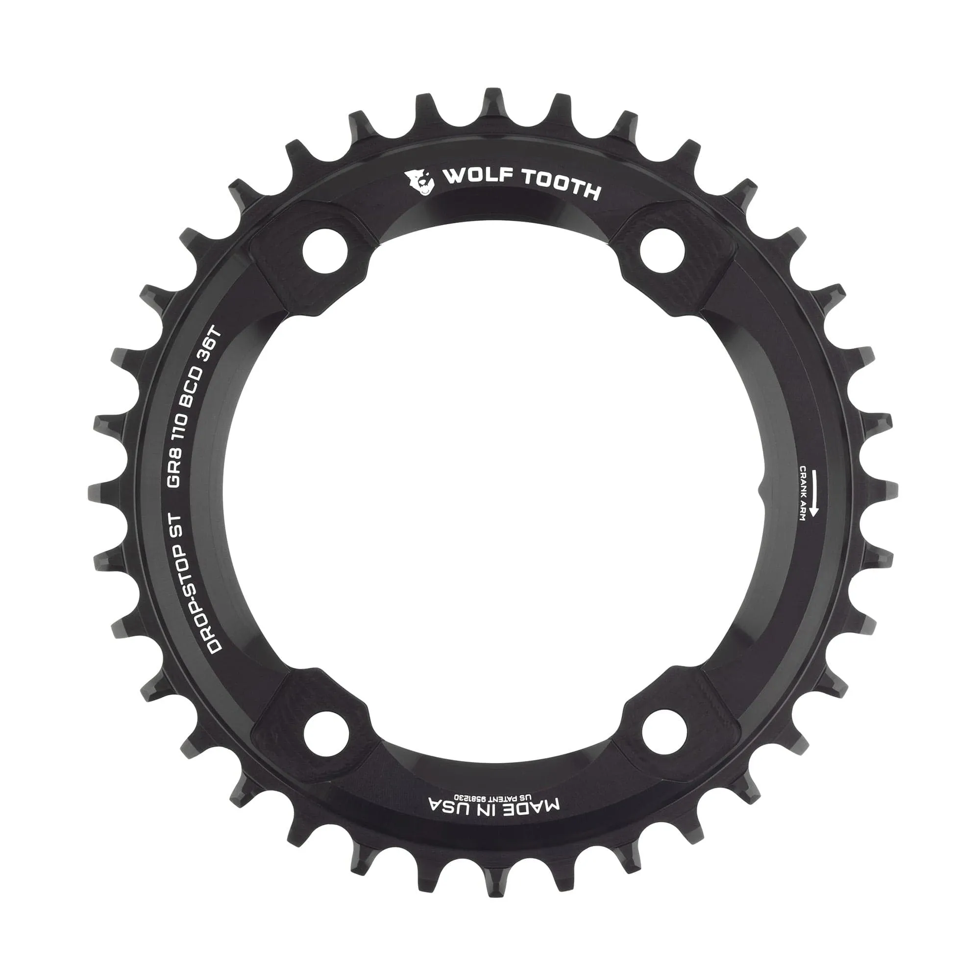 110 BCD Asymmetric 4-Bolt Chainrings for Shimano GRX Cranks