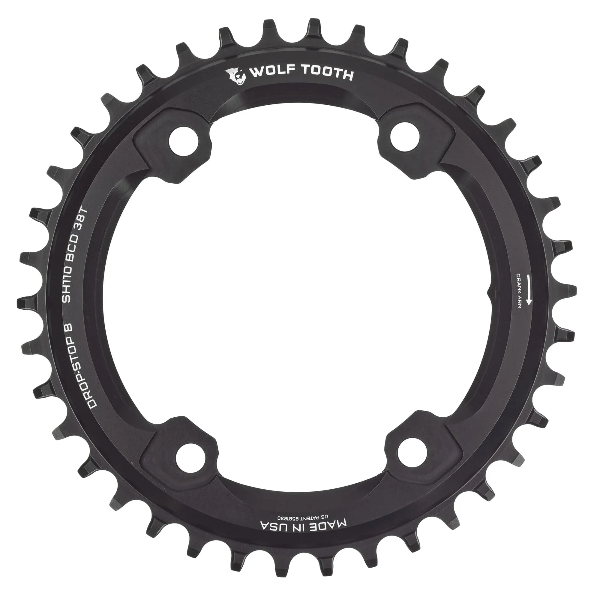 110 BCD Asymmetric 4-Bolt Chainrings for Shimano GRX Cranks