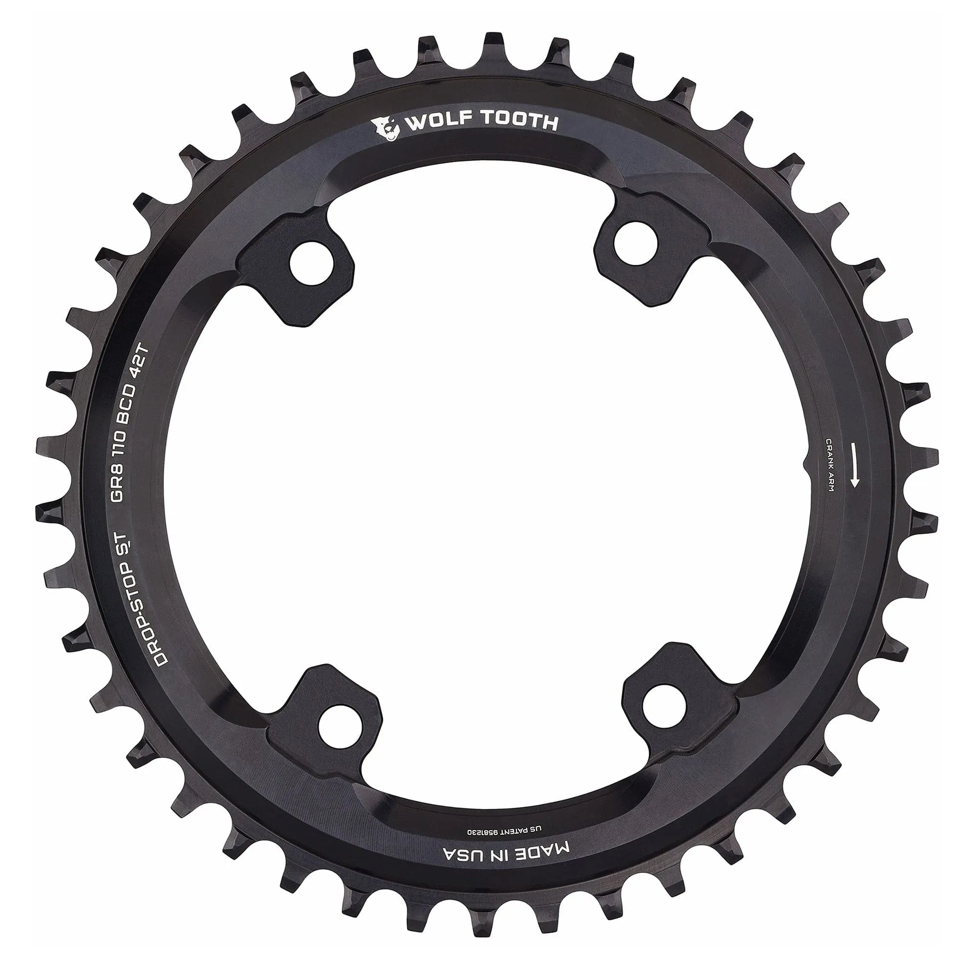 110 BCD Asymmetric 4-Bolt Chainrings for Shimano GRX Cranks