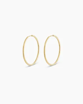 14k Gold Classic Hoops