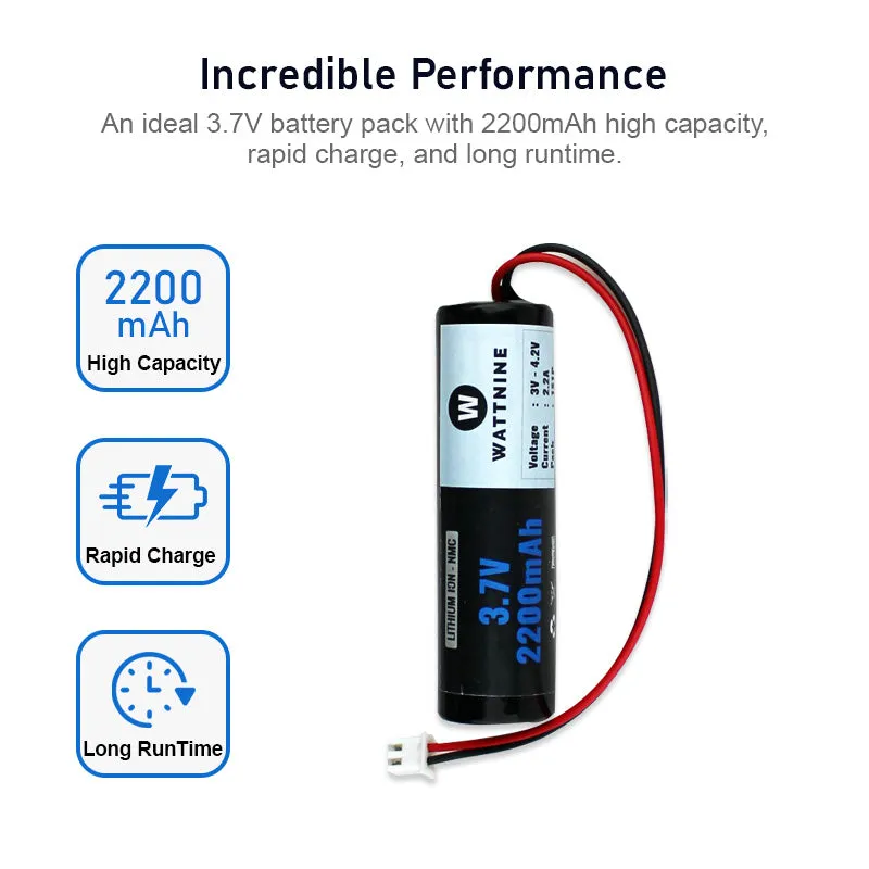 3.7V 2200mah  Lithium Battery with 1 year warranty