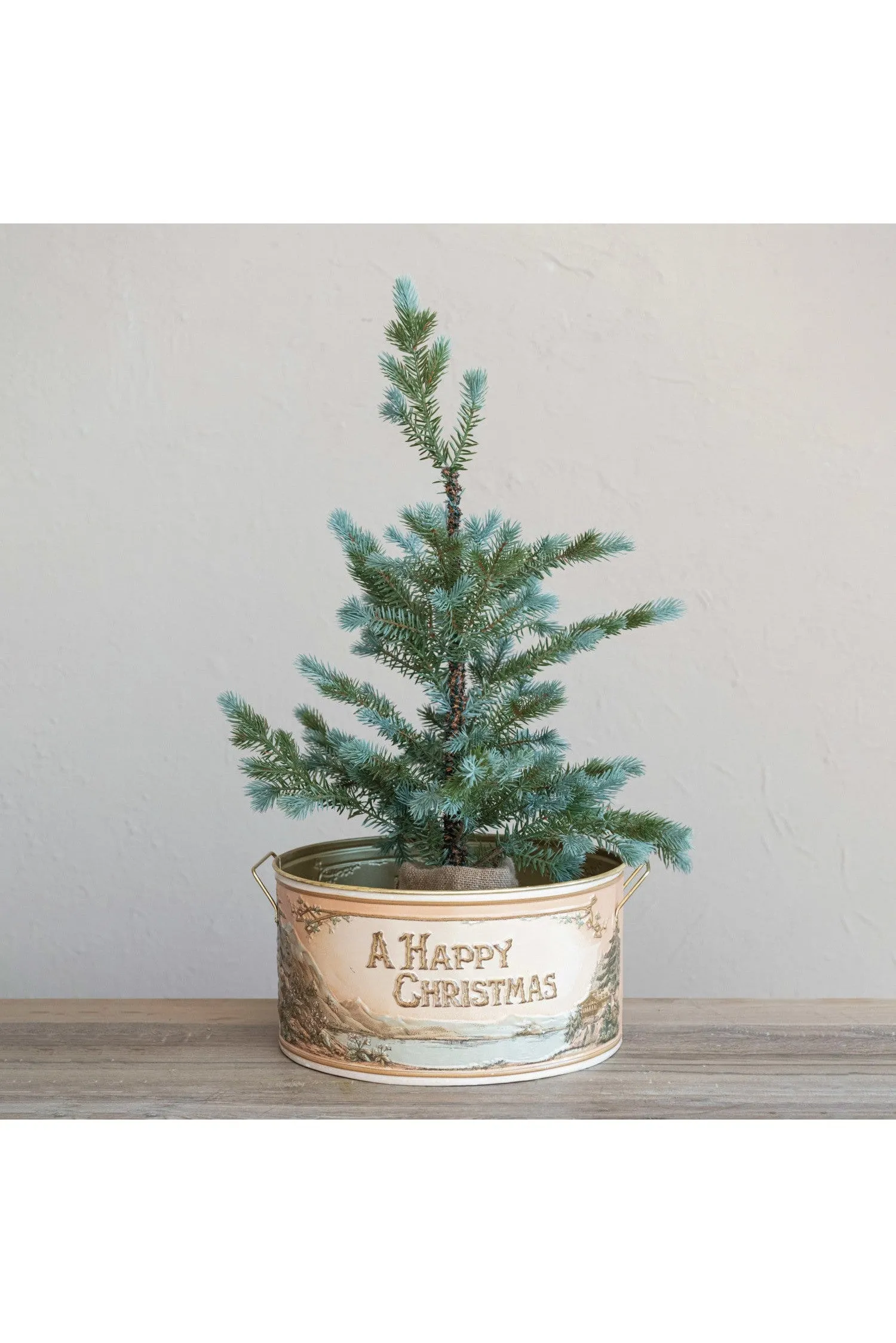 A Happy Christmas Metal Bucket