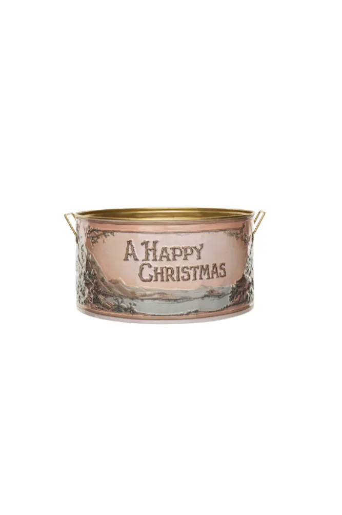 A Happy Christmas Metal Bucket