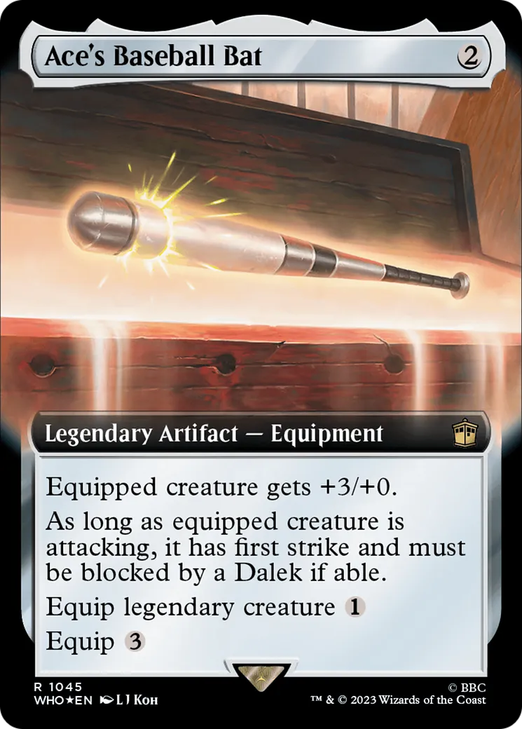 Ace's Baseball Bat (Extended Art) (Surge Foil) [Doctor Who]