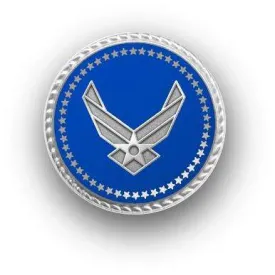 Air Force Presidential Series Lapel Pin Silver Tone