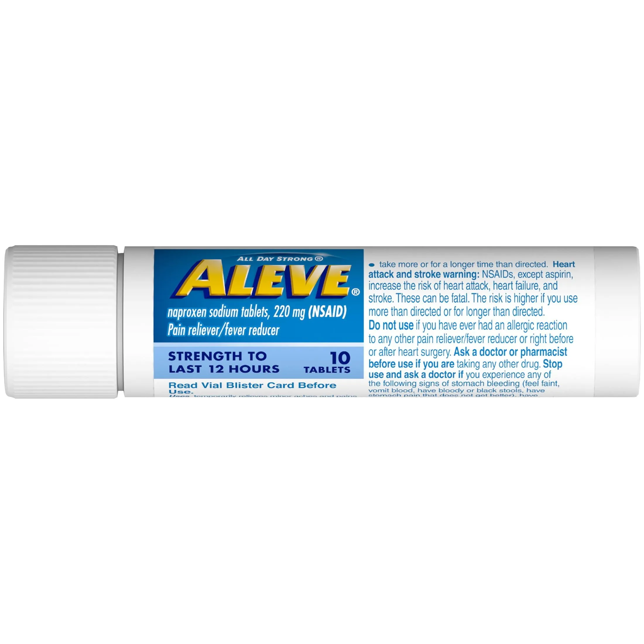 Aleve Tablets Naproxen Sodium Pain Reliever, 10 Count