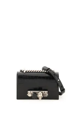 Alexander Mcqueen Jewelled Satchel Mini Bag