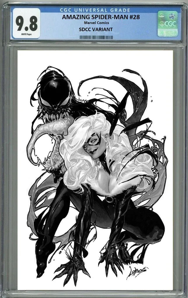 AMAZING SPIDER-MAN 27 PABLO VILLALOBOS SDCC B/W VARIANT