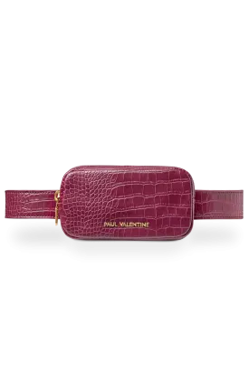 Amber Beltbag Burgundy Croco