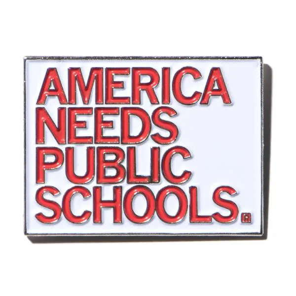 America Needs Public Schools Enamel Pin