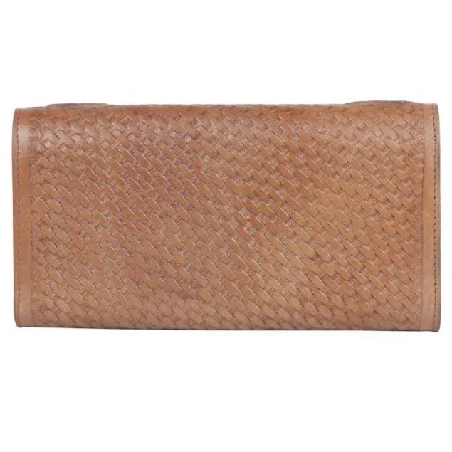 Amity Embossed Leather Wallet