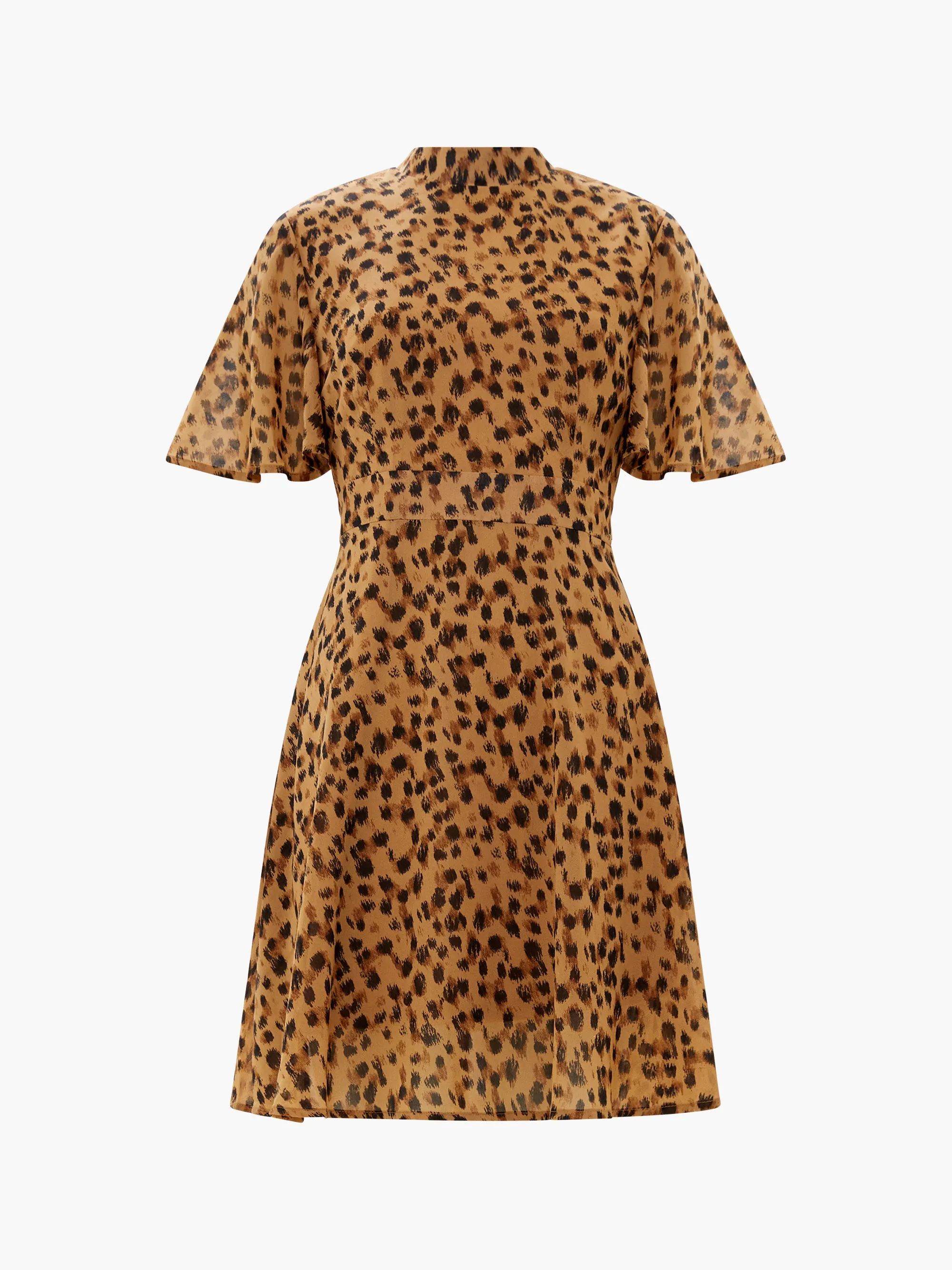 Animal Georgette Mini Dress