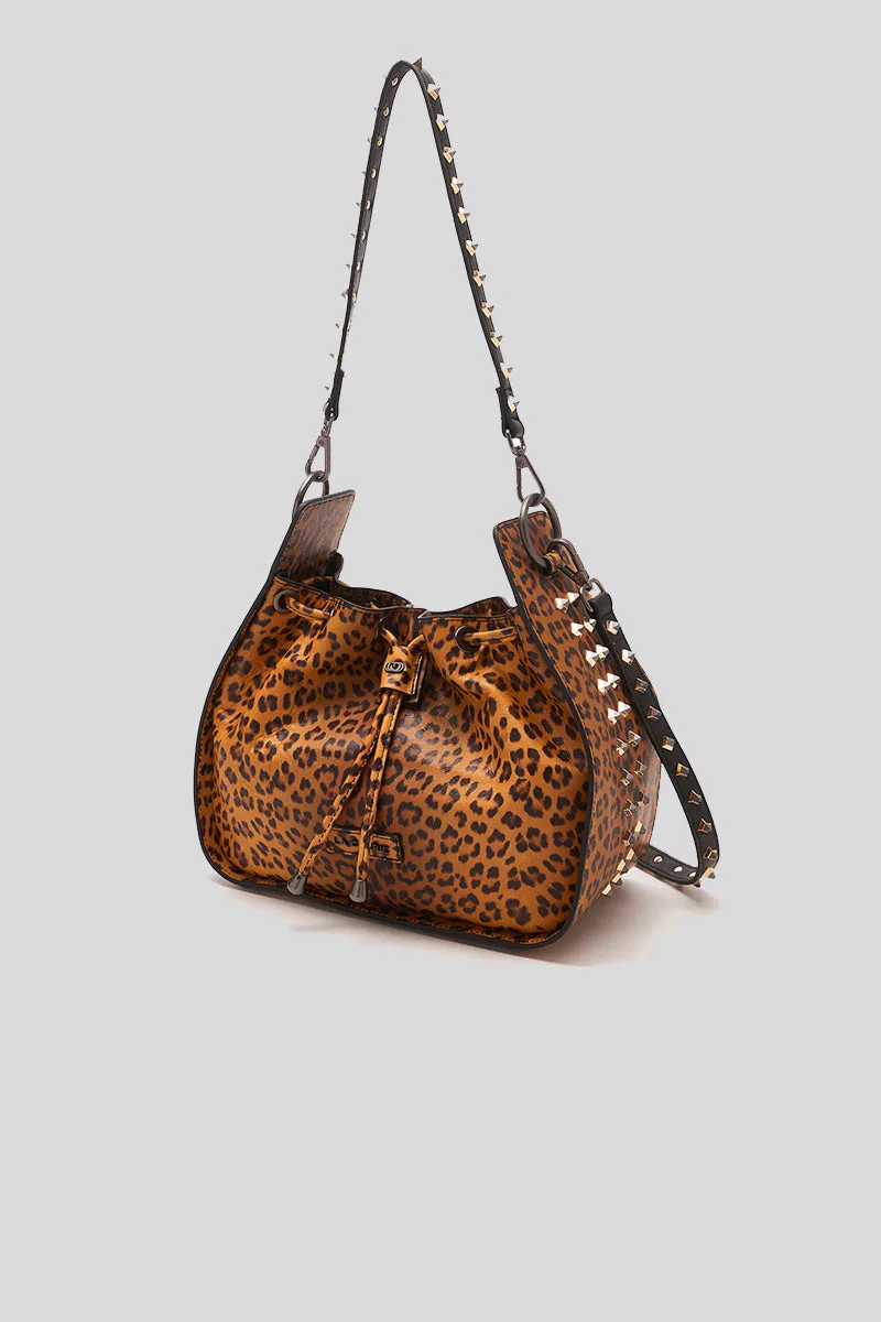 Animalier Fred Bucket Leather - Leopard