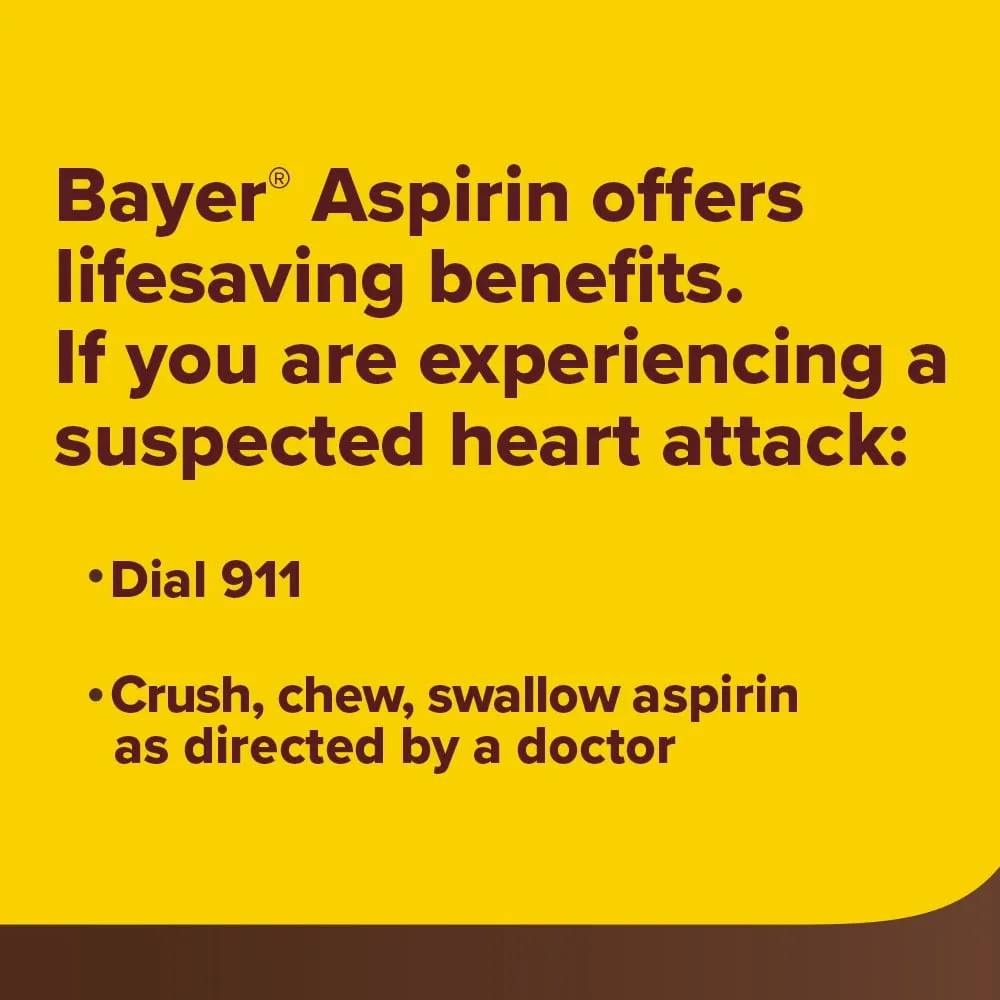 Aspirin Regimen Bayer Low Dose Pain Reliever Enteric Coated Tablets, 81mg, 200 Count