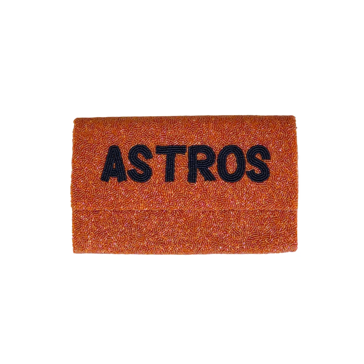 Astros Fully Beaded Clutch