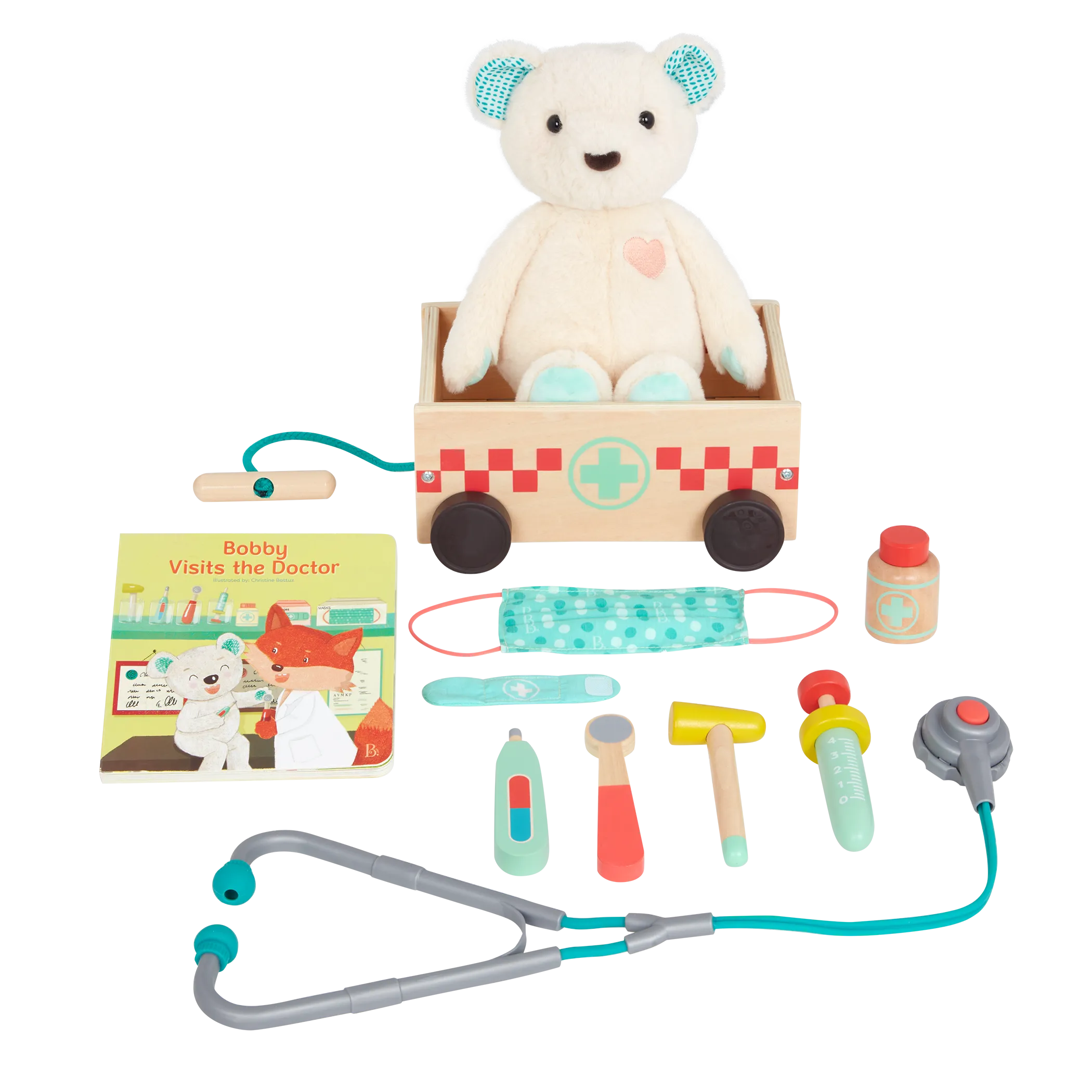 B. toys - Happyhues Bobby Bear Playset Doctor Kit