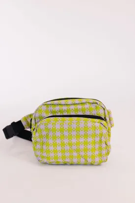 Baggu Fanny Pack in Pink & Pistachio Pixel Gingham