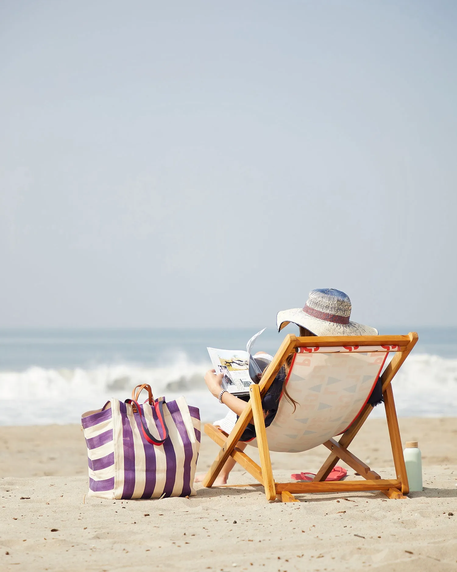 Beach Tote w/ Flat Clutch