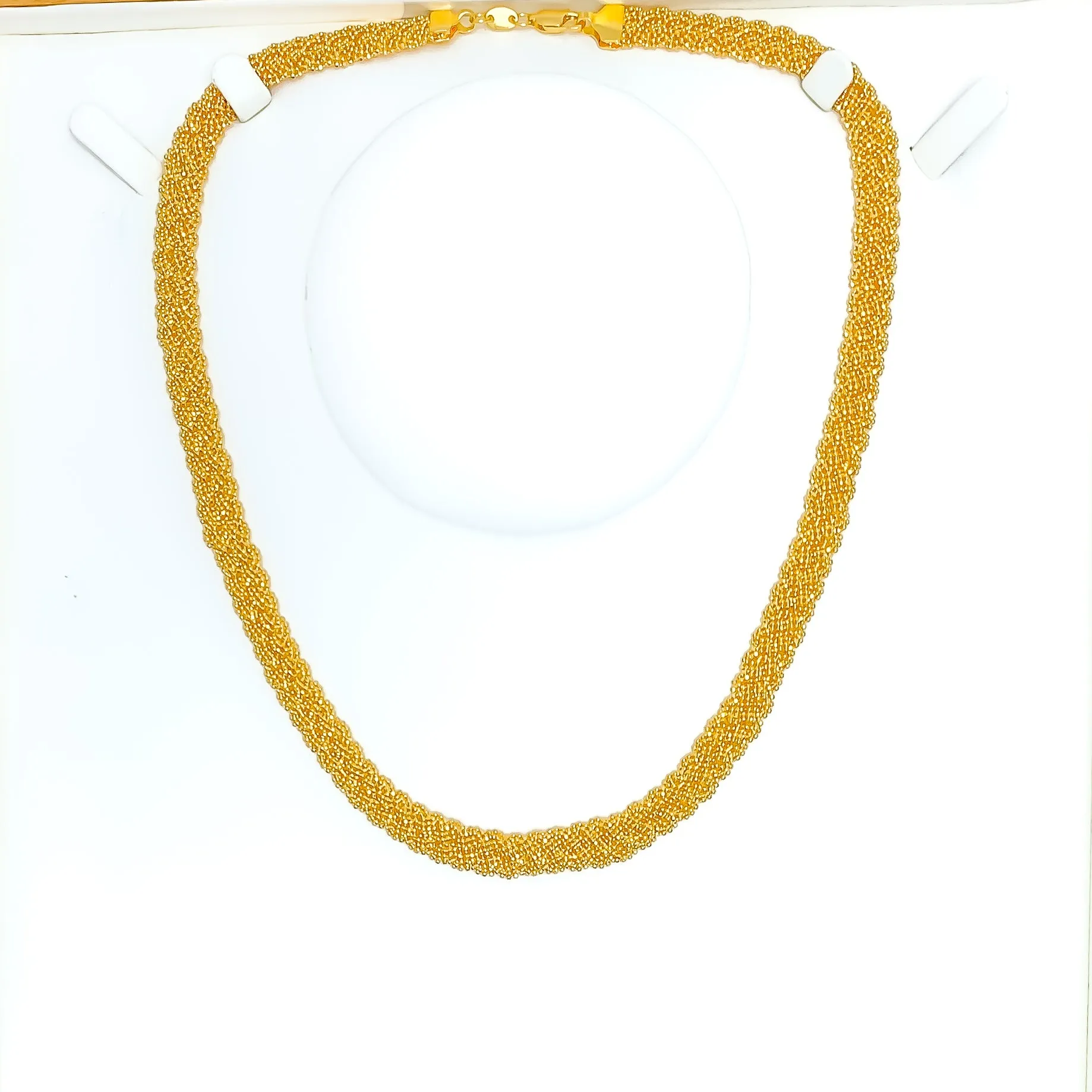 Beaded Flat Fancy Chain - 18"