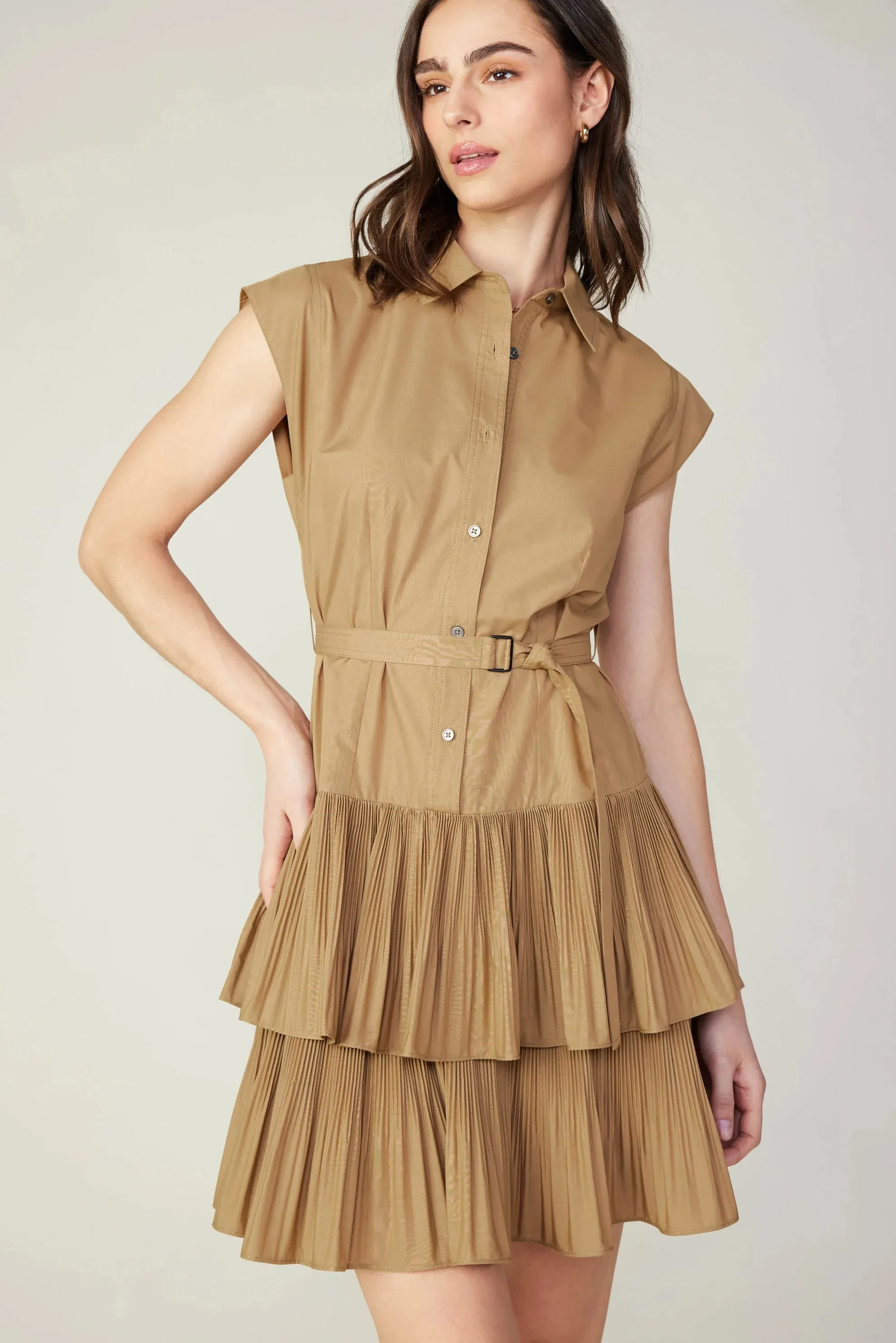 Berlin Mini Dress in latte by Current Air