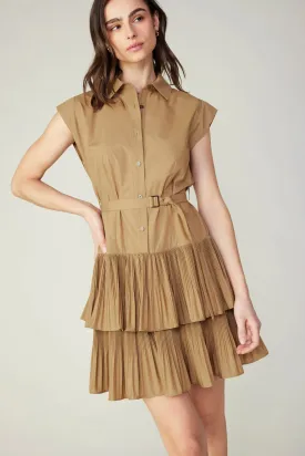 Berlin Mini Dress in latte by Current Air