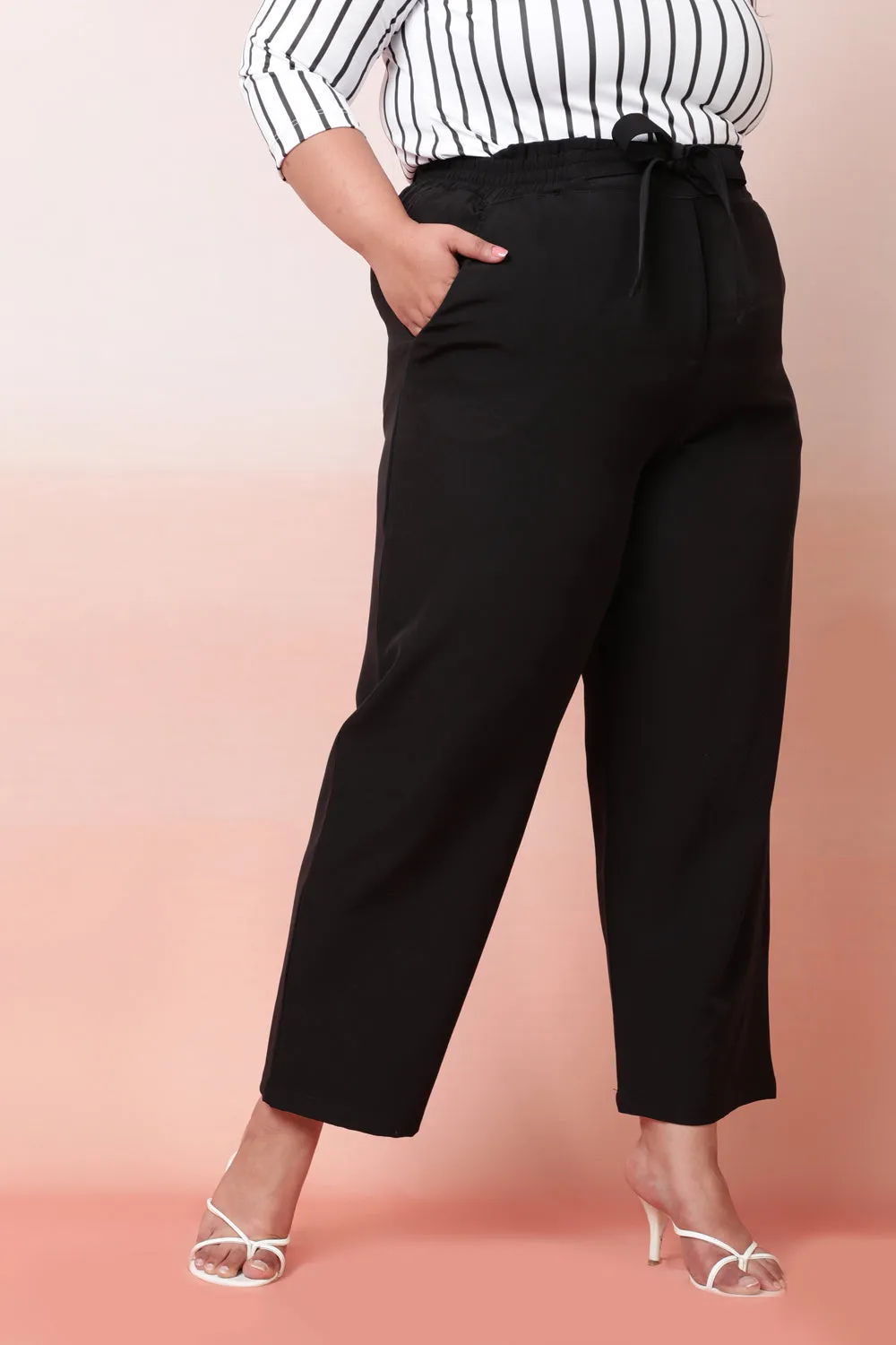 Black High Waist Pants