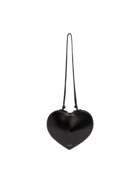 Black Leather Coeur Bag