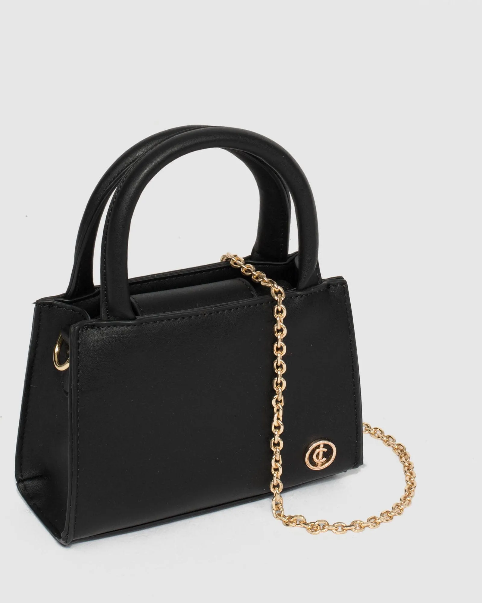 Black Philippa Mini Tote Bag