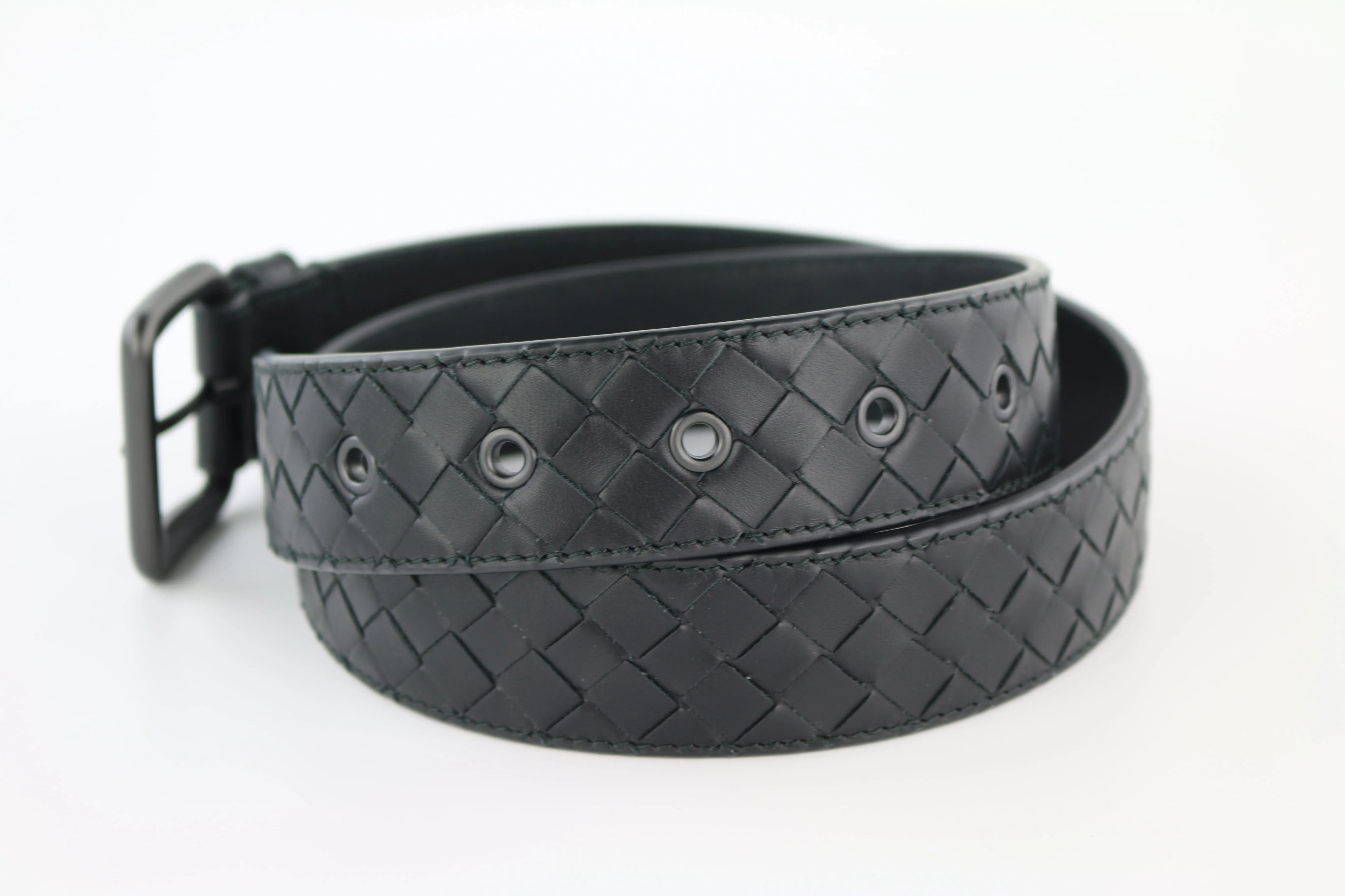 Black Woven Belt 85