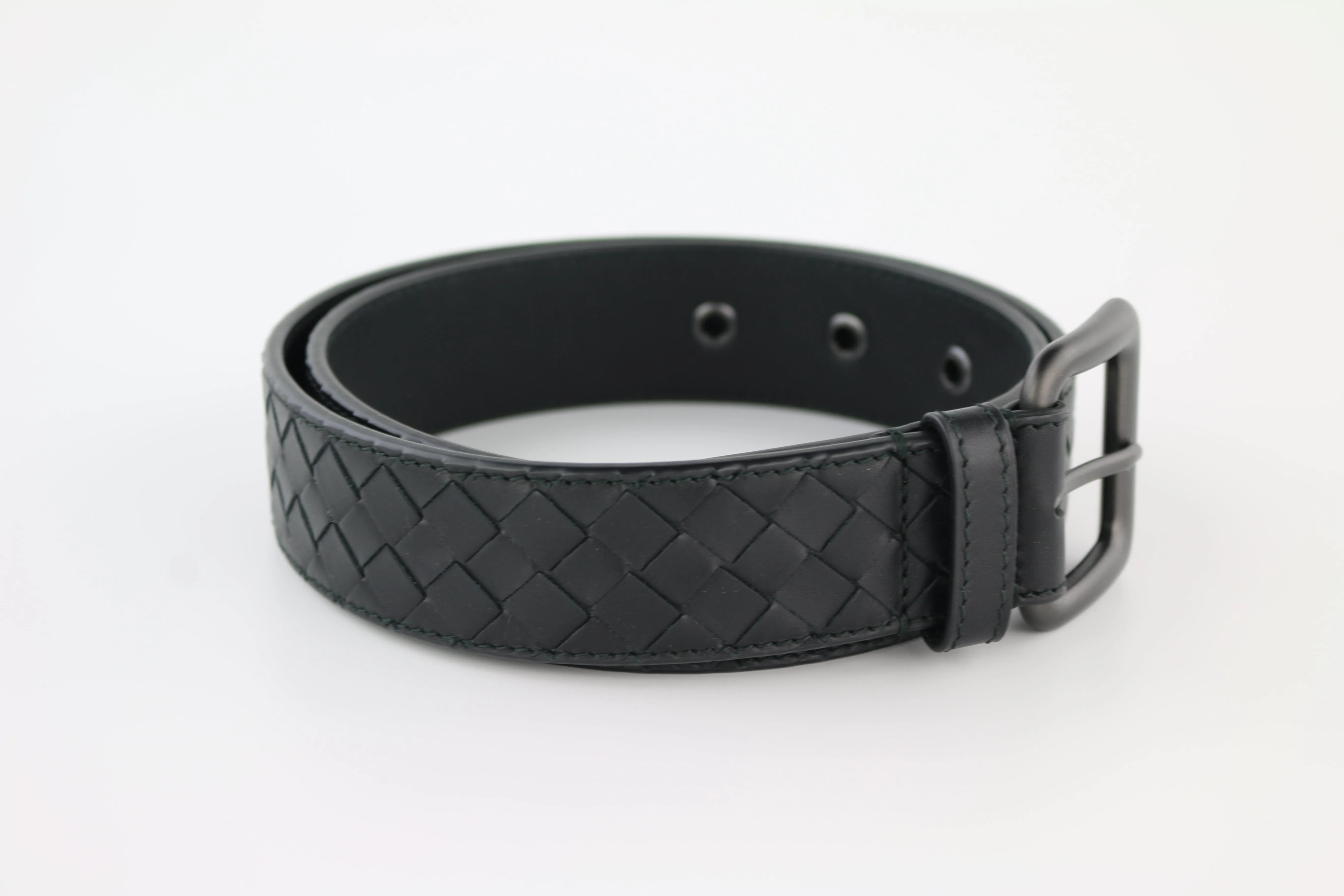 Black Woven Belt 85