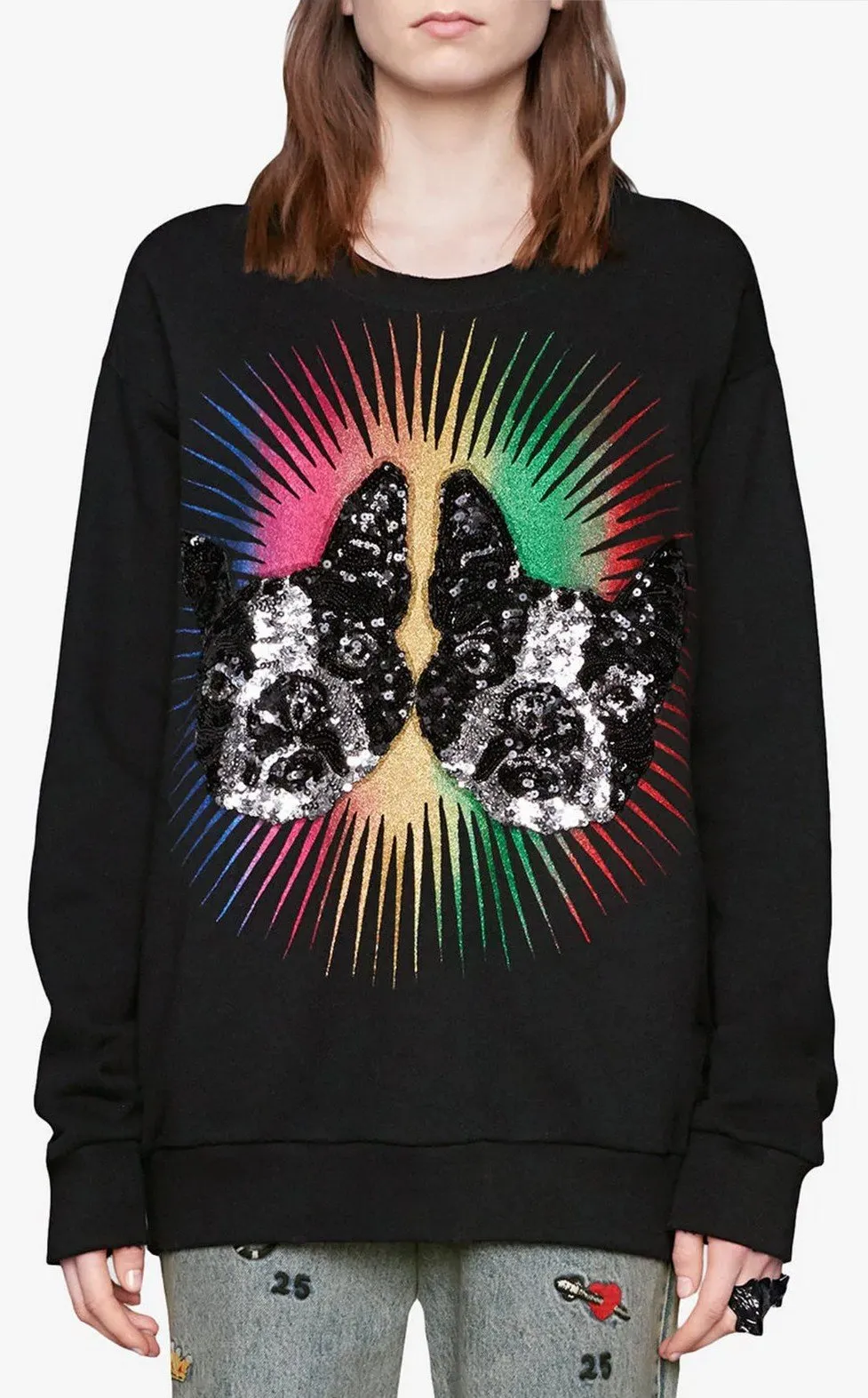 'Bosco and Orso' Embellished Sweatshirt