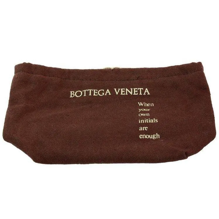 BOTTEGA VENETA Black Classic Woven Drawstring Bag