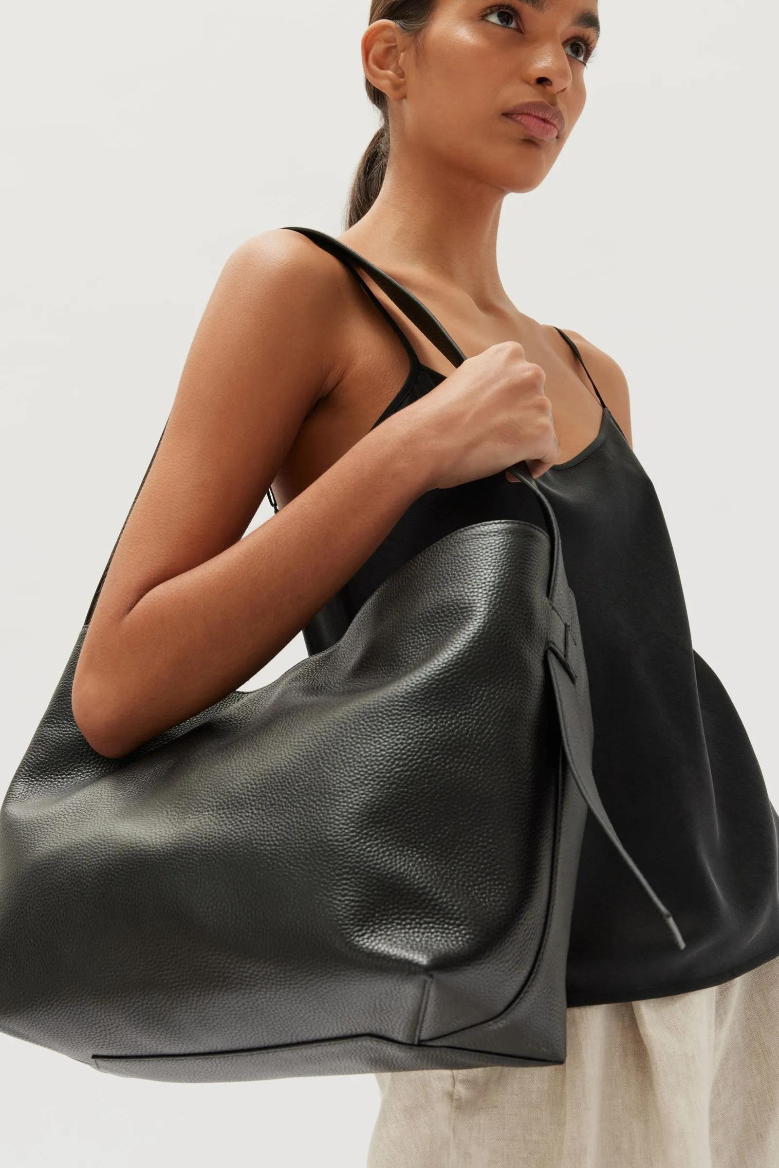 Bridie Leather Shopper