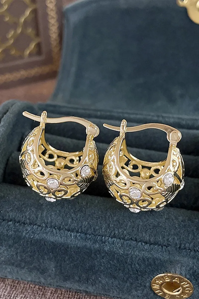 BUCKET STYLE FASHION EARRINGS