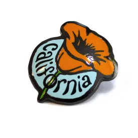 California Poppy Pin