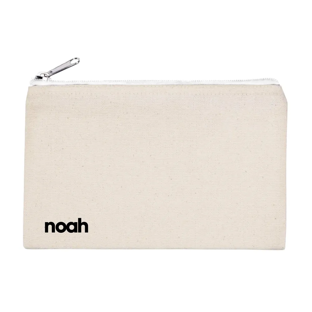 Canvas Pouch with Zipper