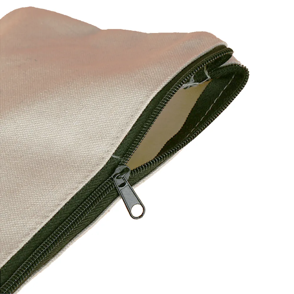 Canvas Pouch with Zipper