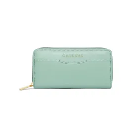 Caprese Athena Zip Around Wallet Medium Sage Green