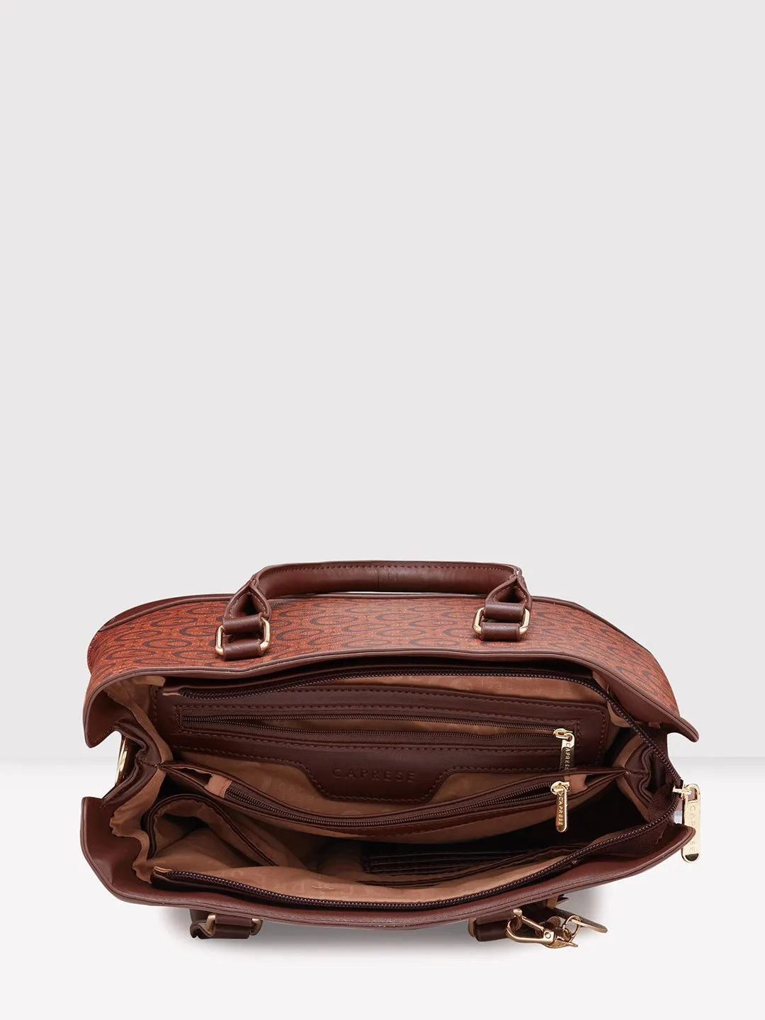 Caprese Cleo Satchel Large Brown