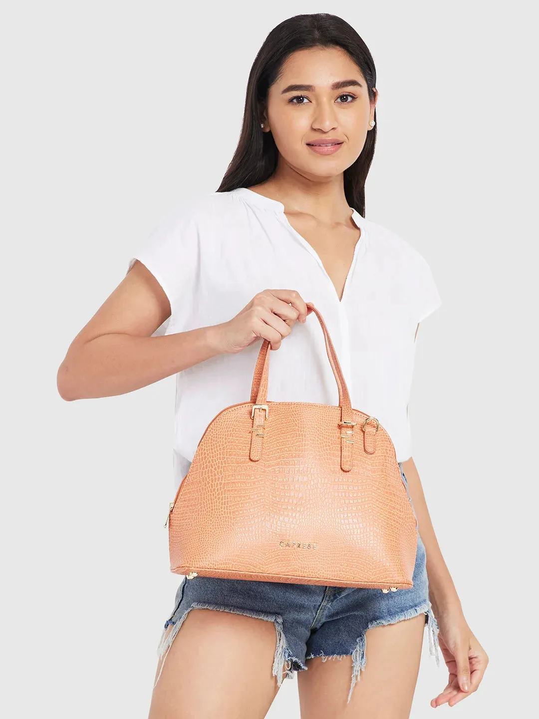 Caprese Gianna Satchel Medium (E) Orange