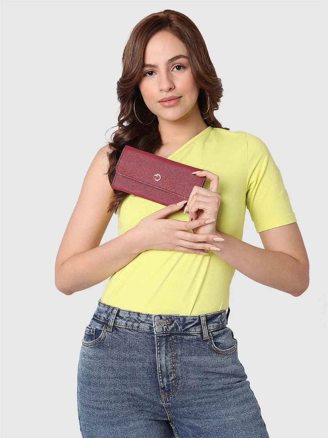 Caprese Helene Wallet Medium Maroon