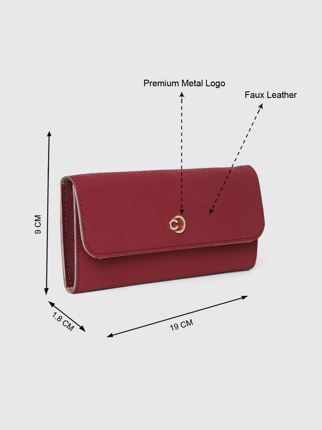 Caprese Helene Wallet Medium Maroon