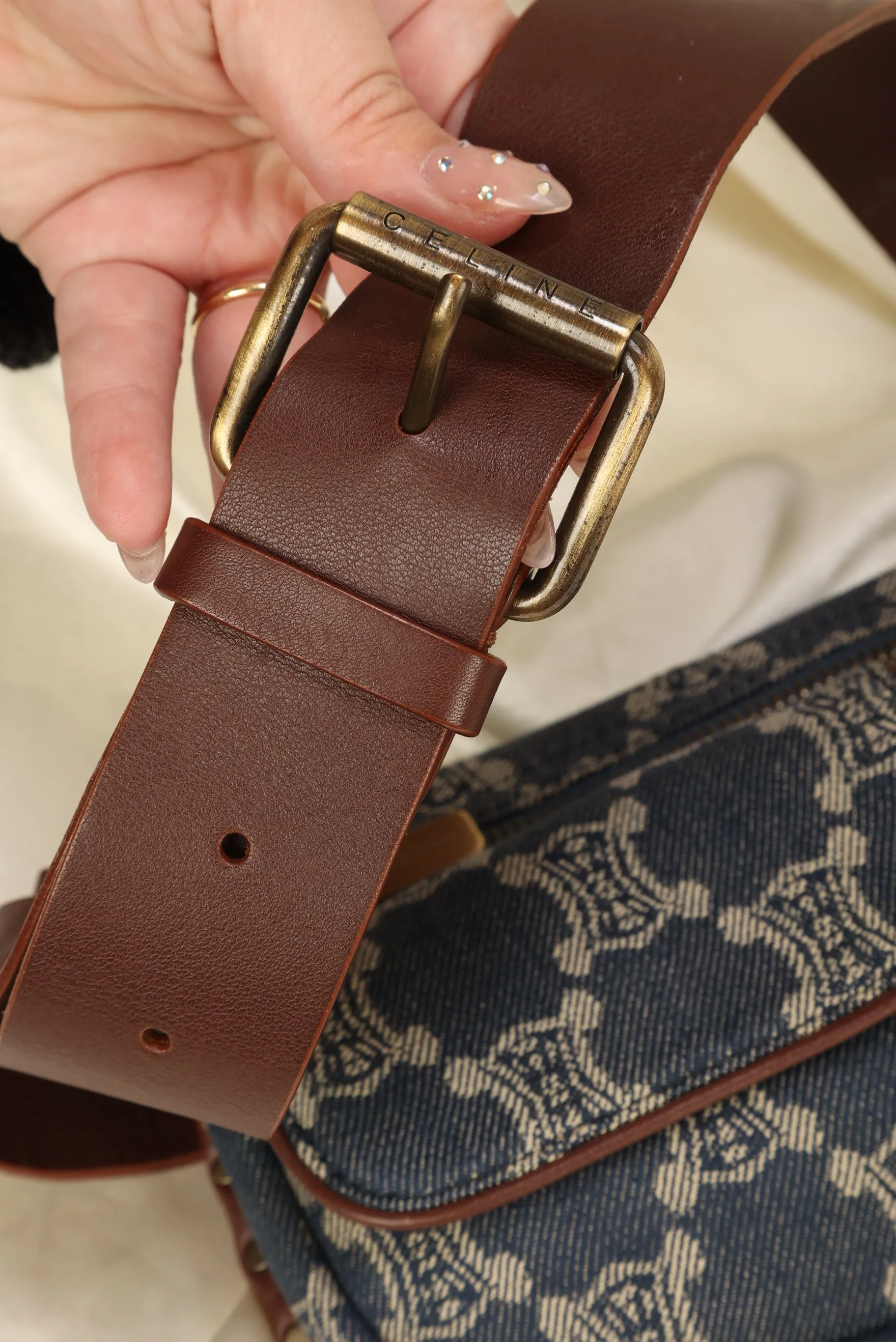 Celine Denim Belt Bag