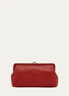 Classic Vaccjetta Leather Clutch Bag