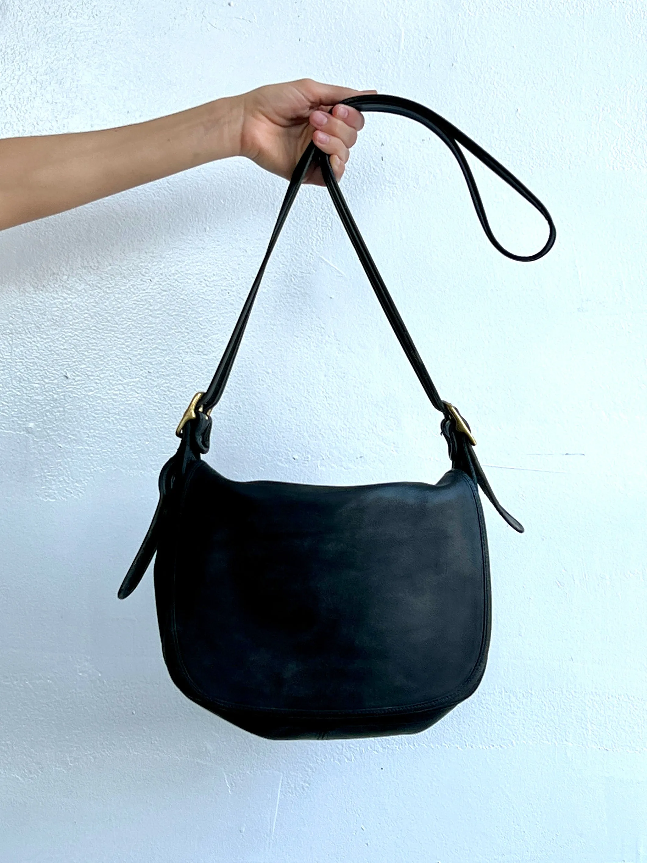 Classic Vintage Coach Saddle Bag