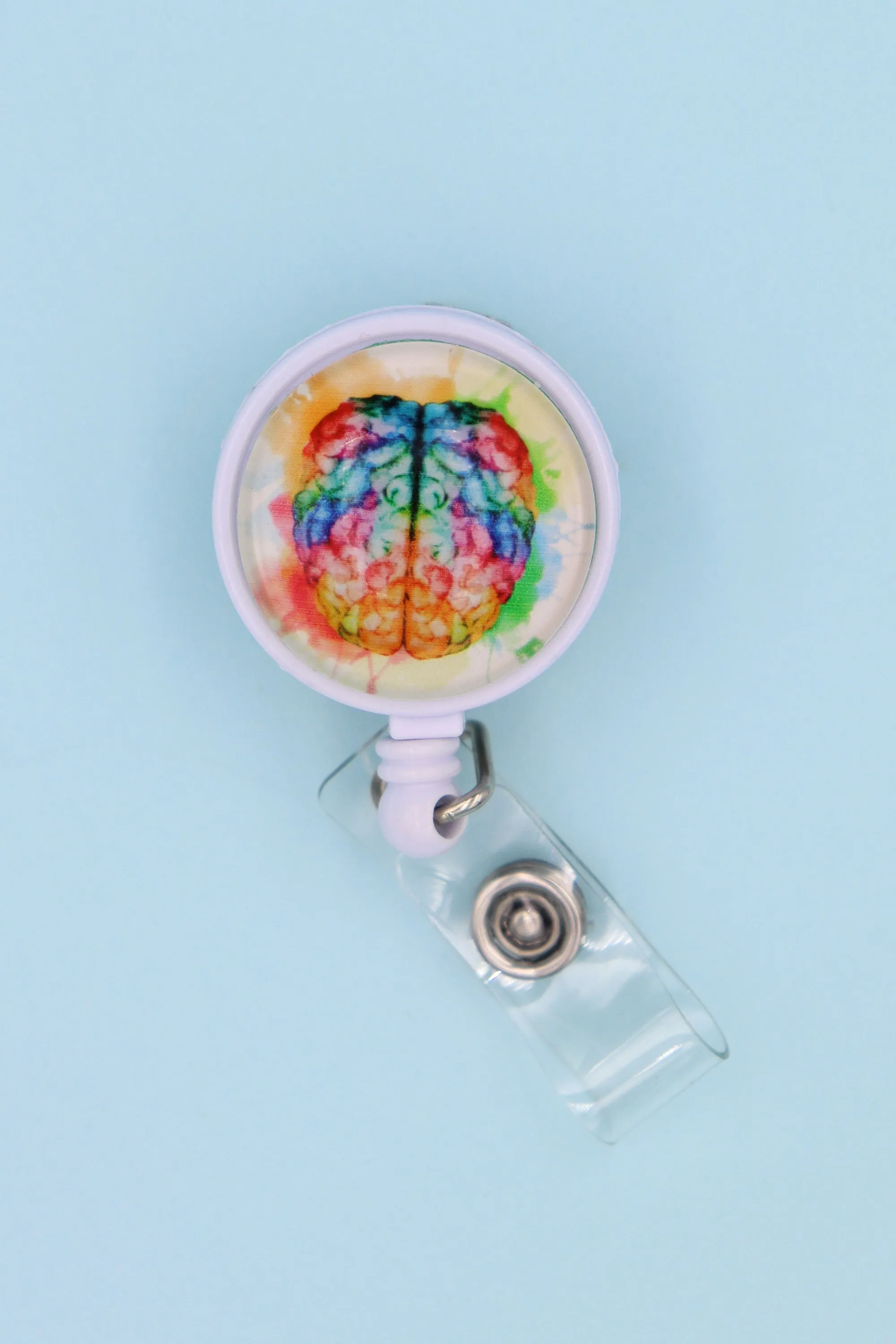 Colored Brain ID Badge