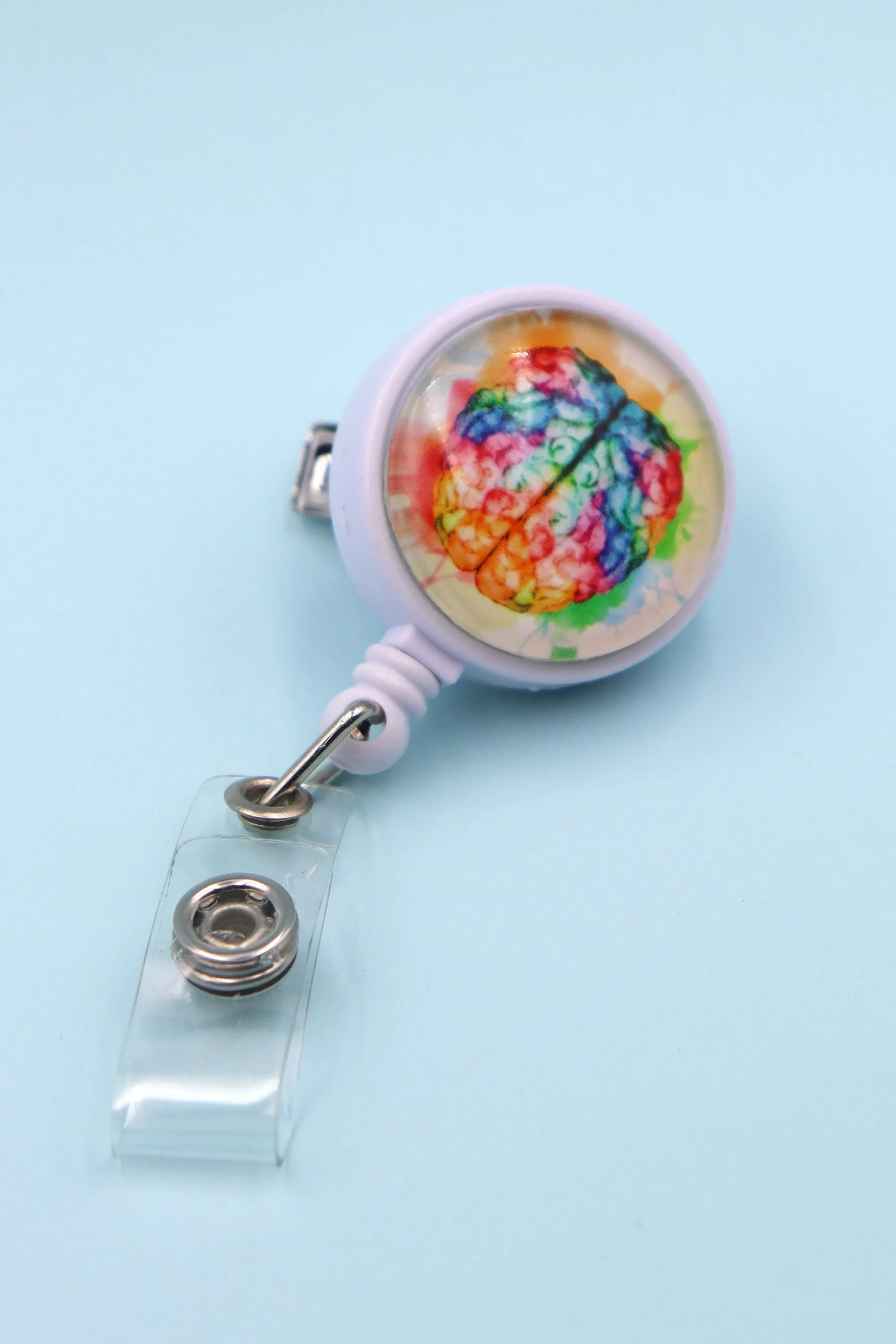 Colored Brain ID Badge