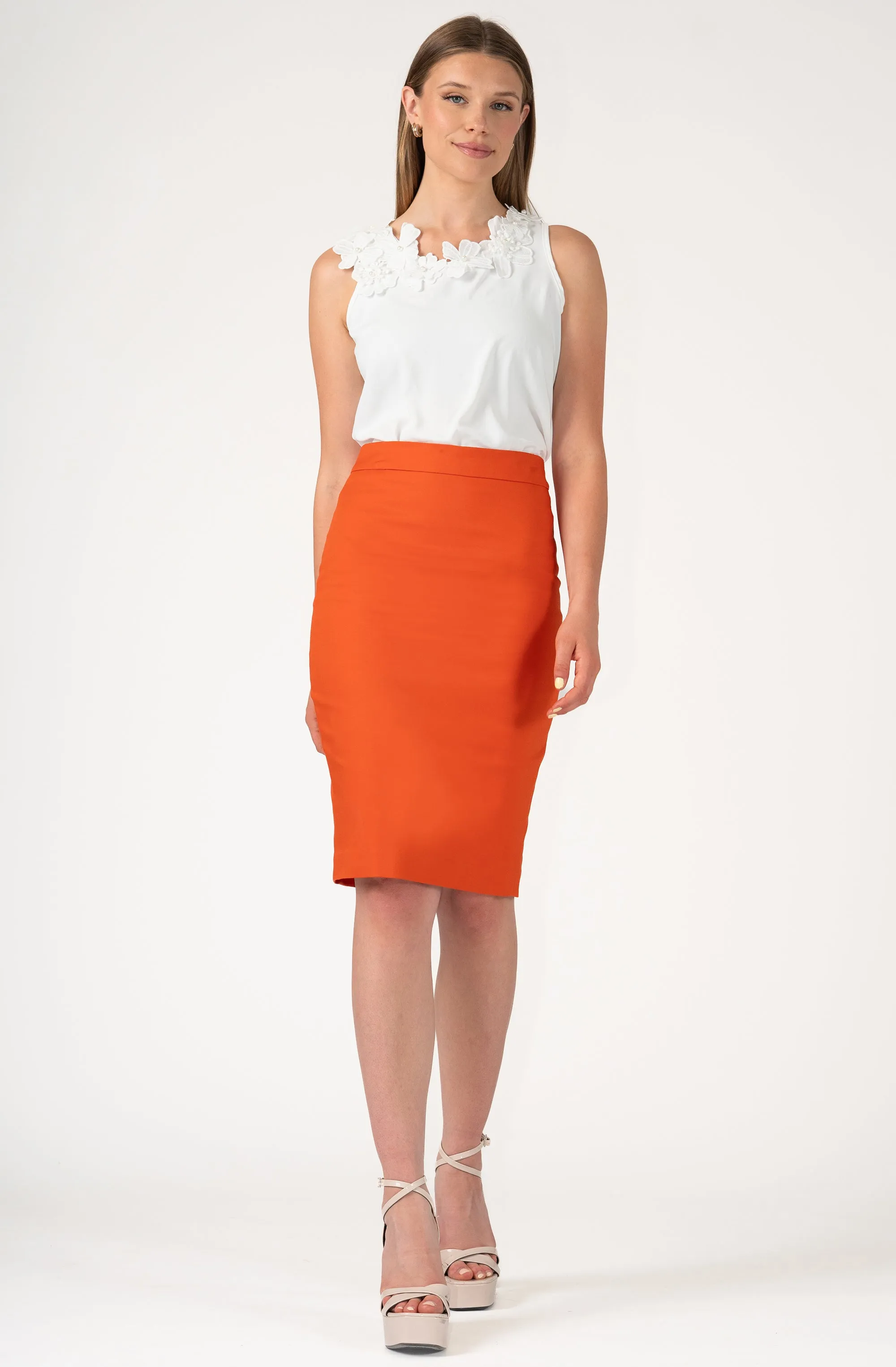 Cotton Pencil Skirt