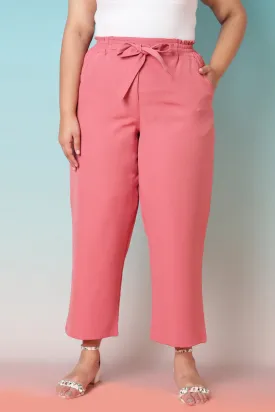 Dark Rose High Waist Pants